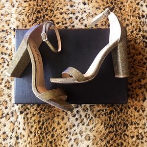 Lulu Gold Lamè Heels